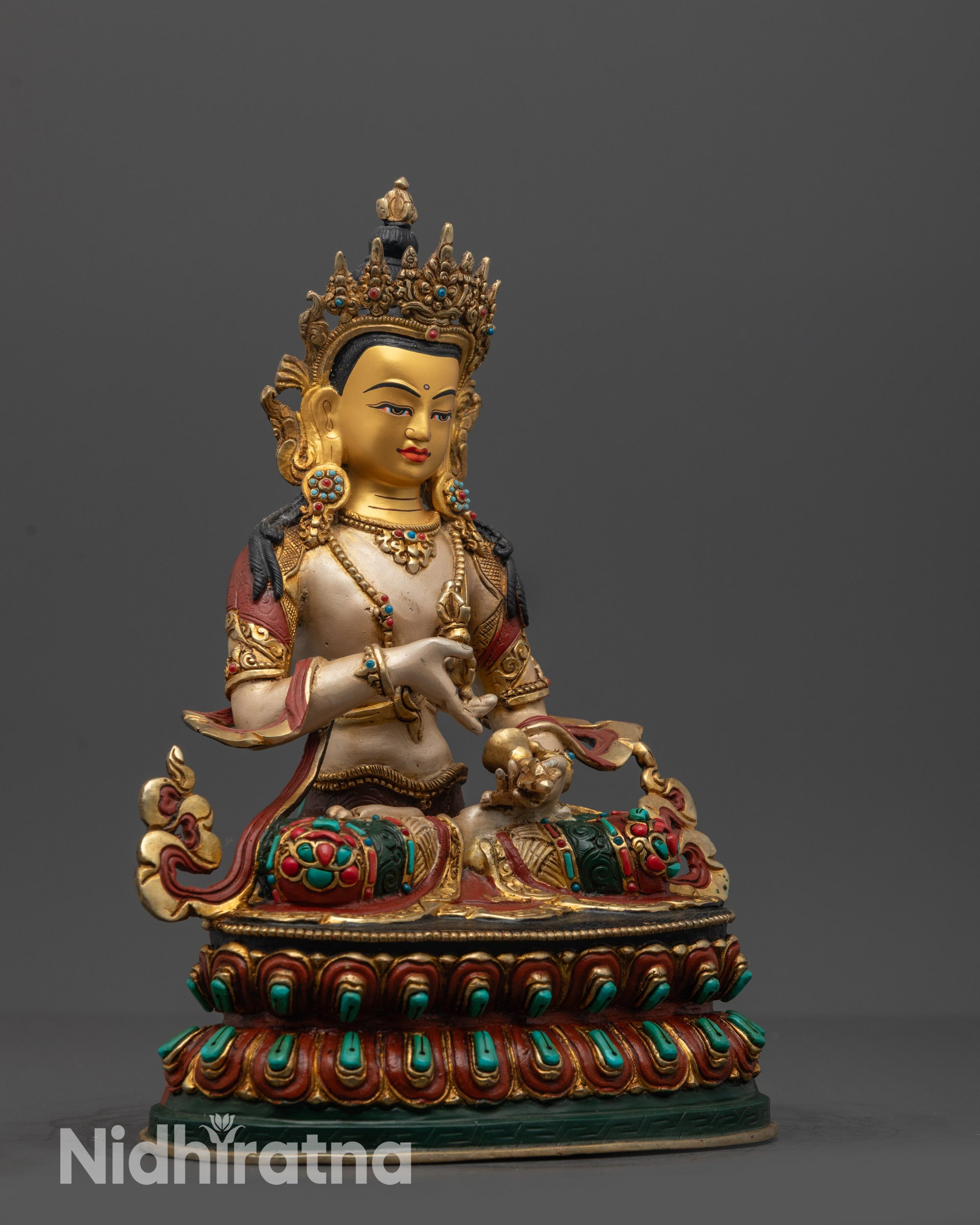 Purification Deity Vajrasattva Statue | Coloured Traditional Artwork