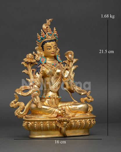 Green Tara Statue | Tibetan Buddhist Artwork