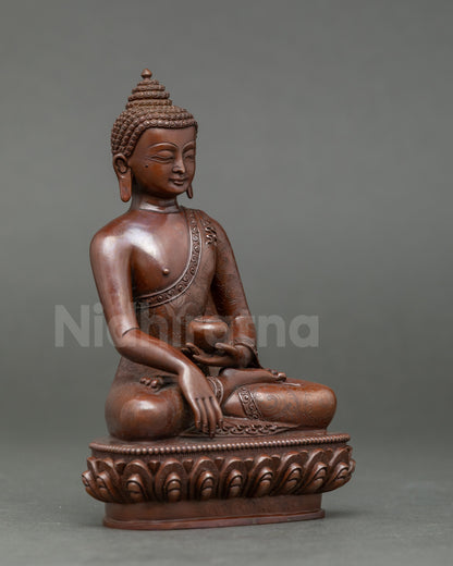 Full Oxidized Three Buddha Statue Set  for Sacred Spiritual Decor
