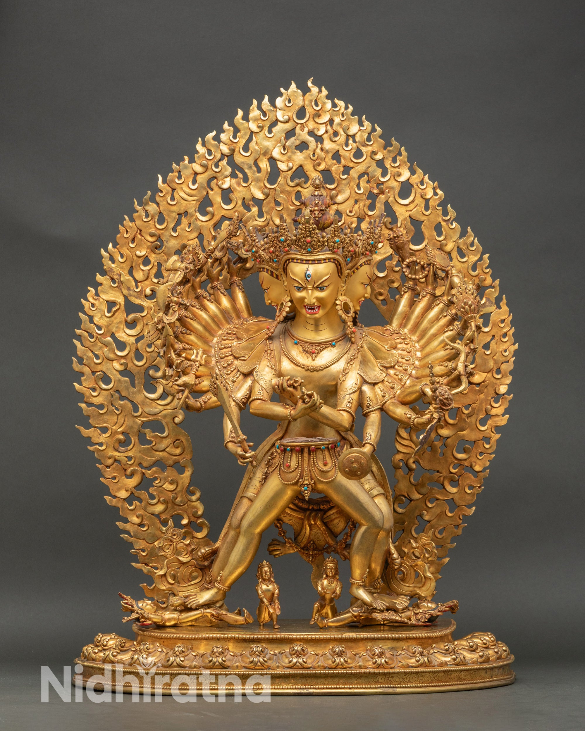 Handcrafted Kalachakra Statue | Anuttarayoga Tantra Deity Sculpture