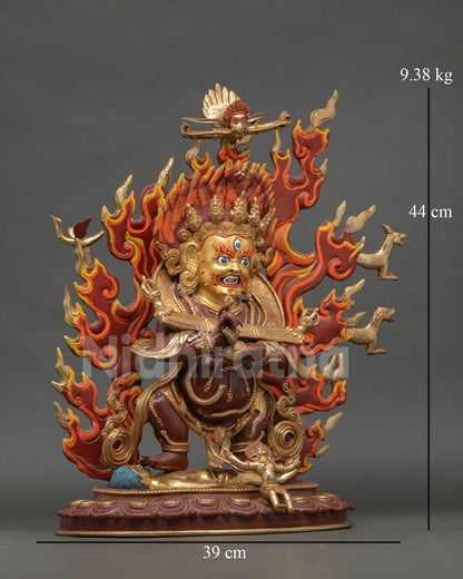 Shakya Mahakala Statue – Tibetan Buddhist Religious Artwork