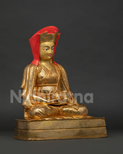 Marpa Set Statue | Revered Masters of the Kagyu Tradition