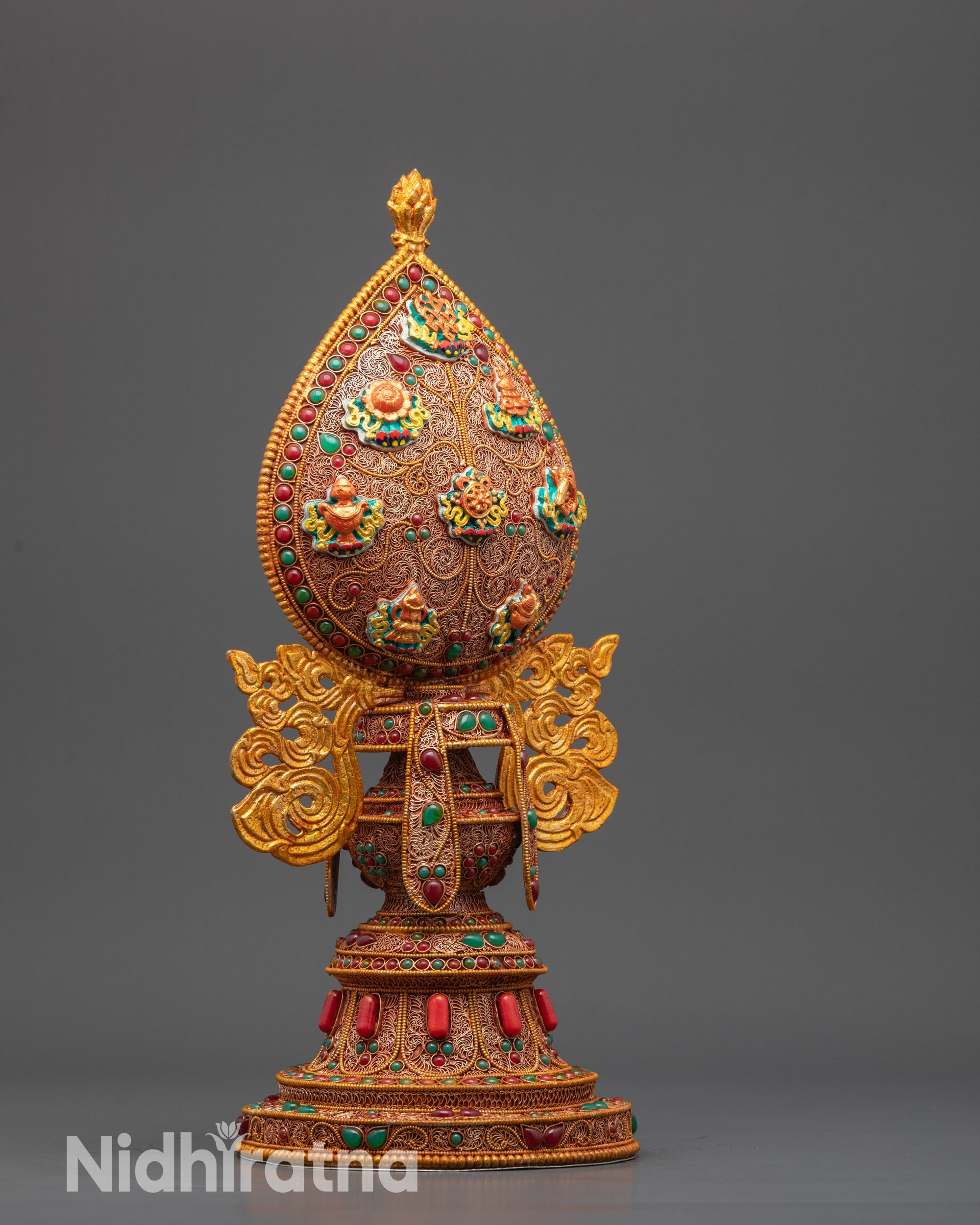 Handmade Tibetan Ashtamangala | Buddhist Symbols for Altars & Rituals