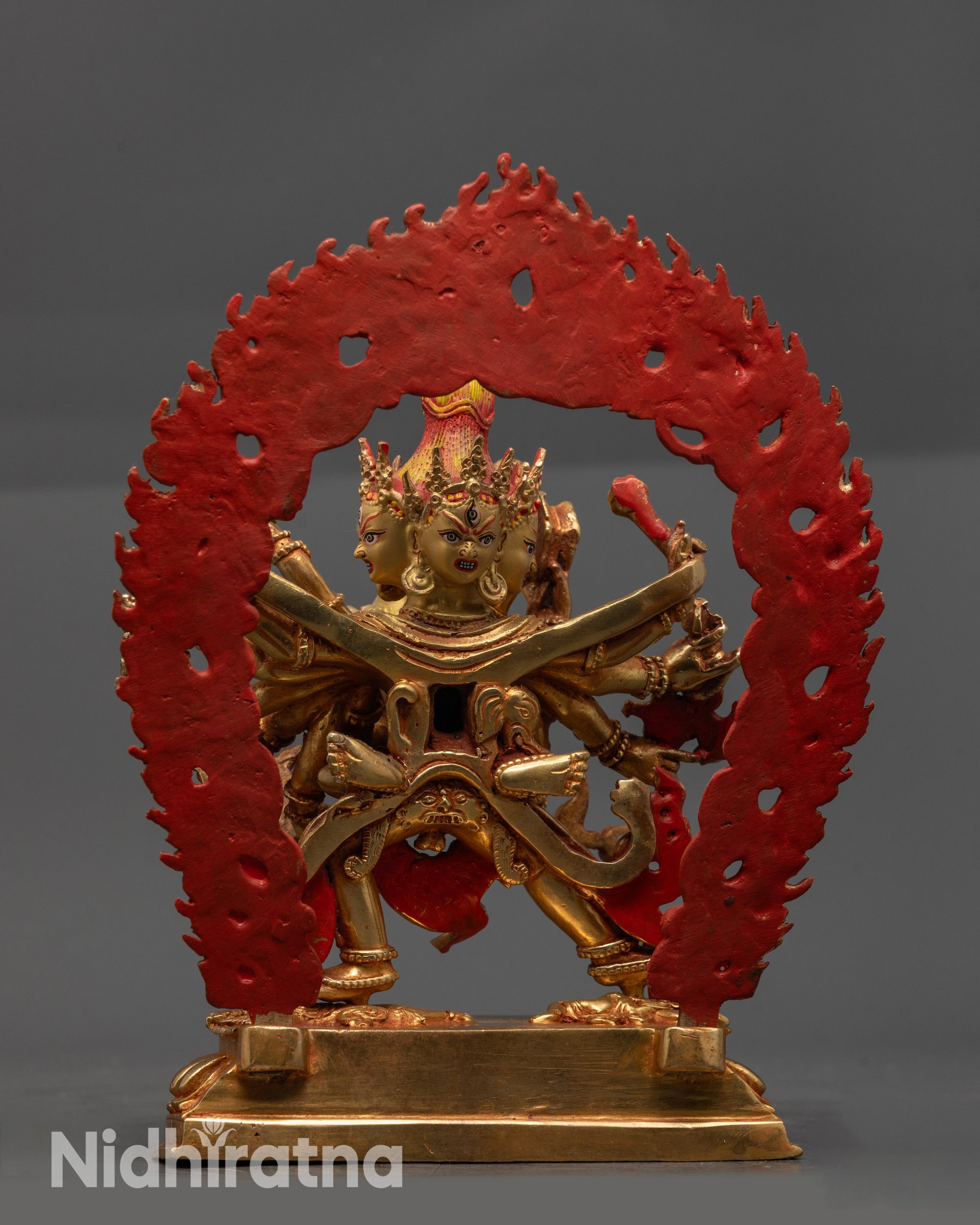 Chakrasamvara Statue | Traditional Buddhist Tantric Deity Sculpture