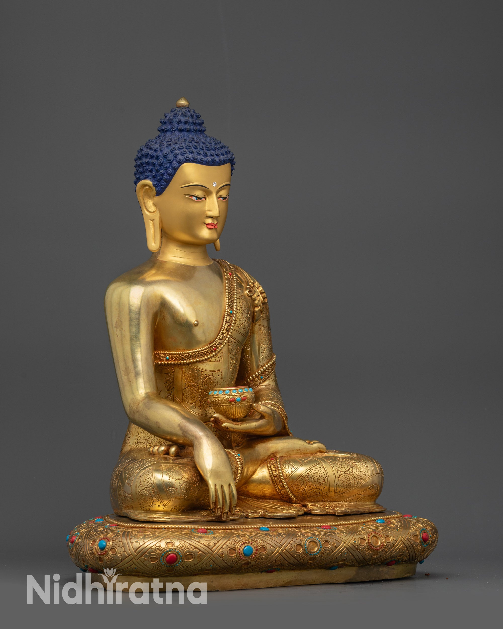 Authentic Nepalese Shakyamuni Buddha Sculpture | Scenery Buddha Statue