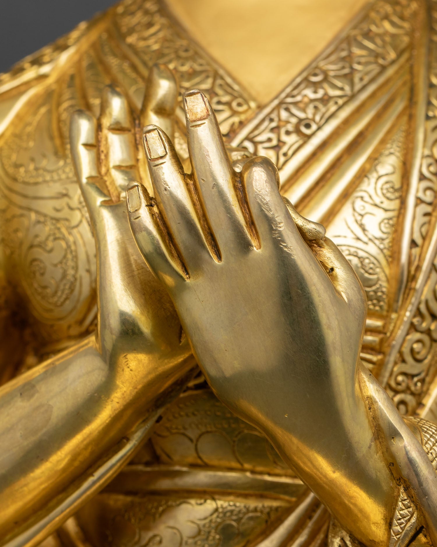 Je Tsongkhapa & Disciples Statue Set | Handcrafted Buddhist Art