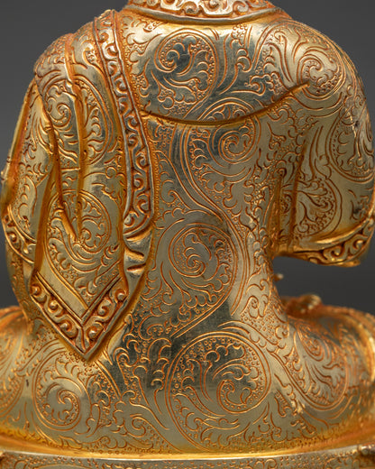 Lama Tsongkhapa Statue Set | Himalayan Sacred Artwork