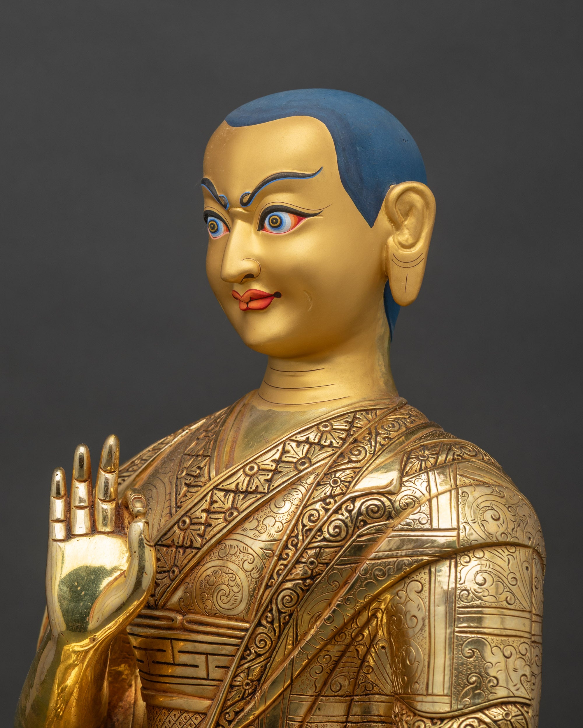 Buddhist Tsongkhapa Set | Handcrafted Trio Set of Buddhist Masters