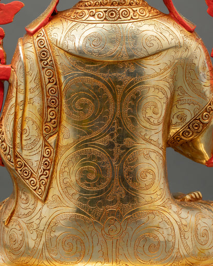 Je Tsongkhapa with Two Disciples Sculpture | Handmade in Nepal