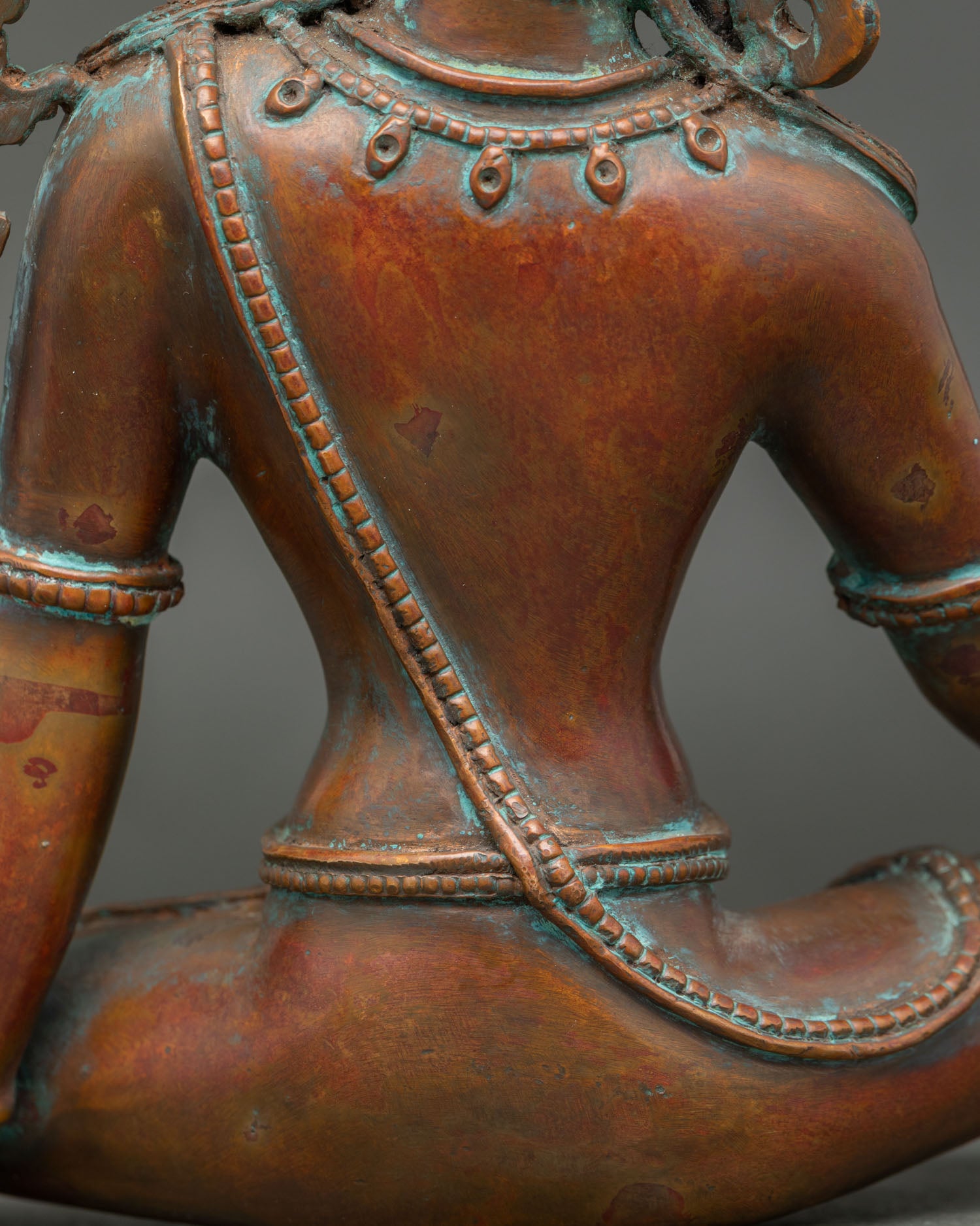 Antique-Finished Indra Statue | Ancient Vedic God of Rain and Thunder