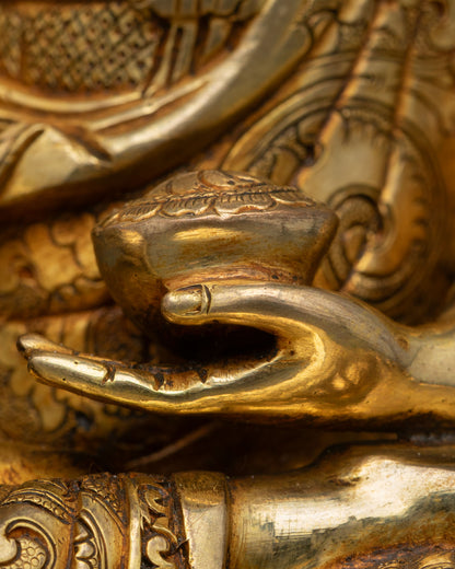 Five Dhyani Buddha Sculpture – Representation of Enlightened Wisdom