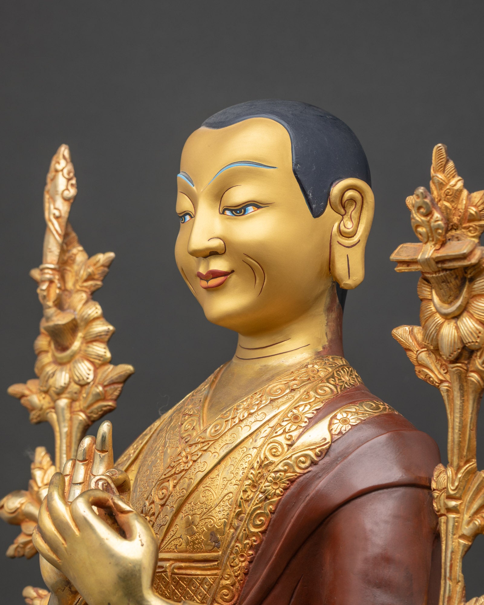 Je Tsongkhapa Statue Set | Gelug Founder Buddhist Figure