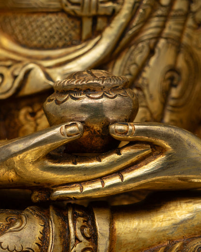 Five Dhyani Buddha Sculpture – Representation of Enlightened Wisdom