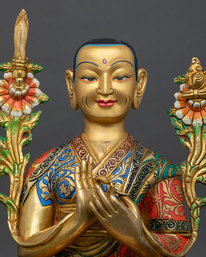 Lama Tsongkhapa Statue Set – Authentic Tibetan Art