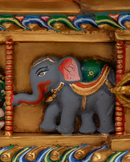 Statue of Guru Padmasambhava on Beautiful Throne | Master of Tantra