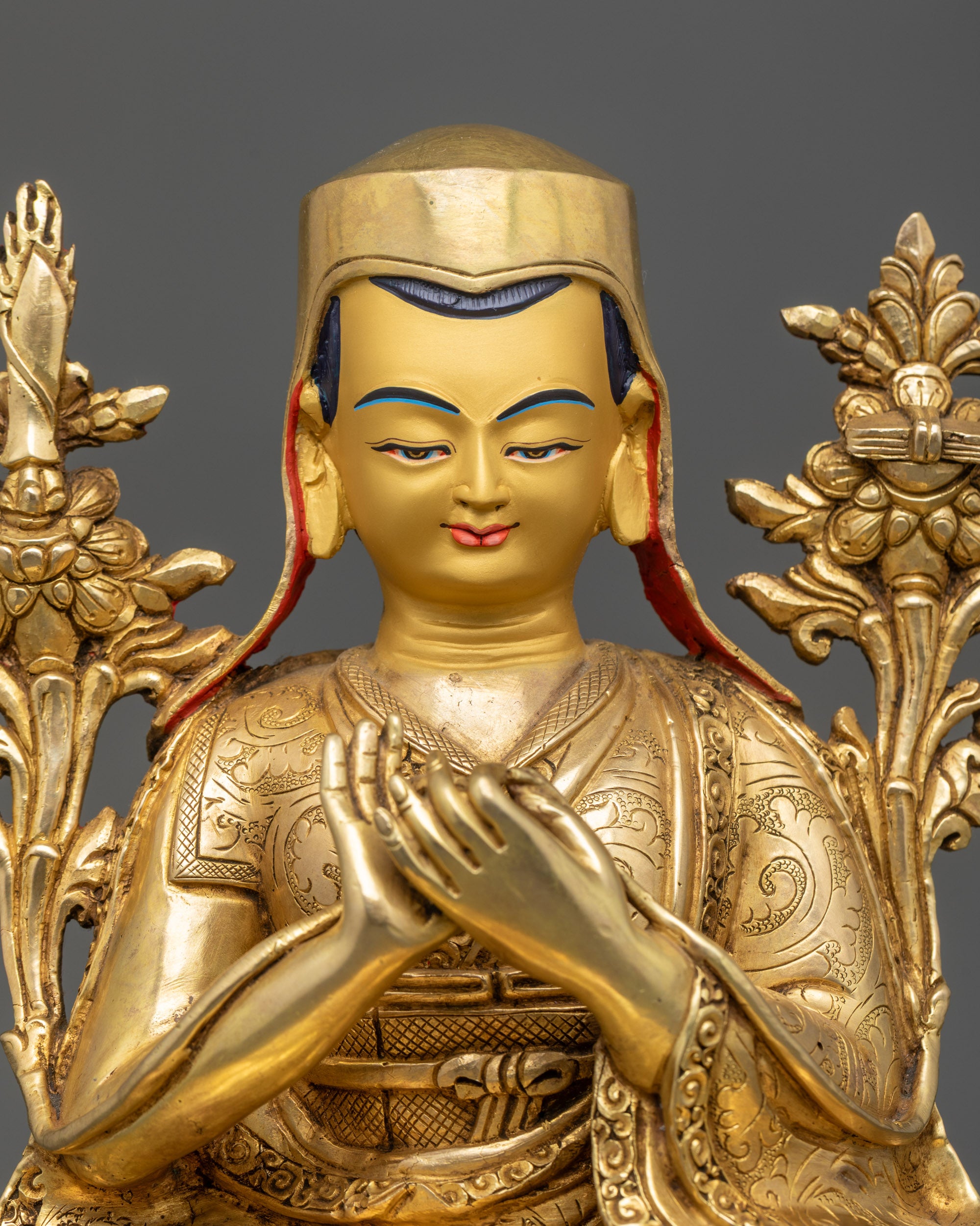 Five Shakya Masters Statue Set | Handcrafted Buddhist Deities from Nepal