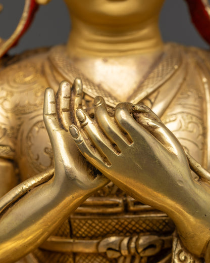 Five Shakya Masters Statue Set | Handcrafted Buddhist Deities from Nepal