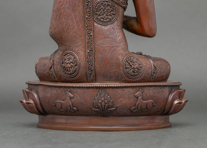 Five Dhyani Buddha Statue Set for Meditation and  Spiritual Practice