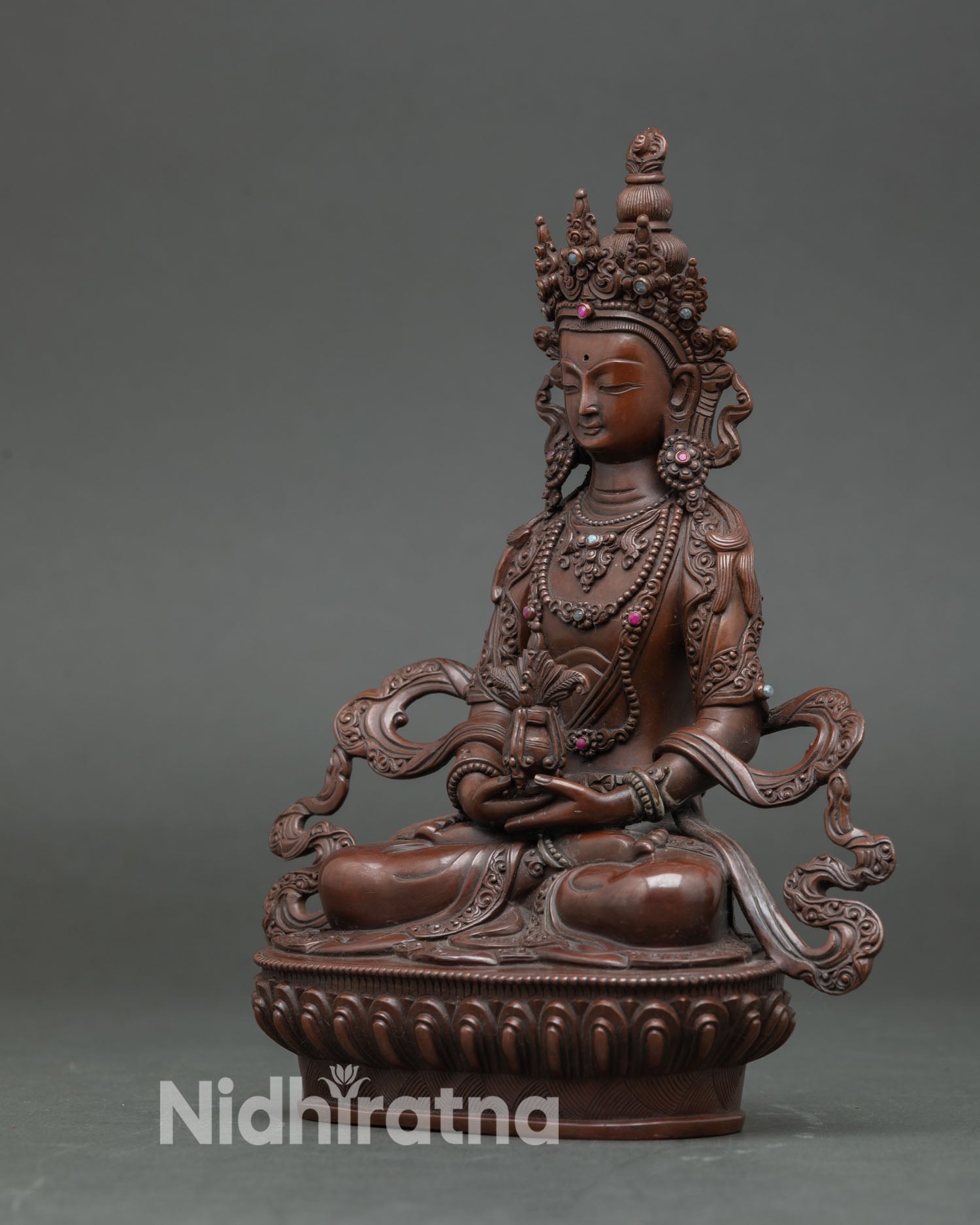 Three Long Life Deities Sculpture – Traditional Himalayan Art Set