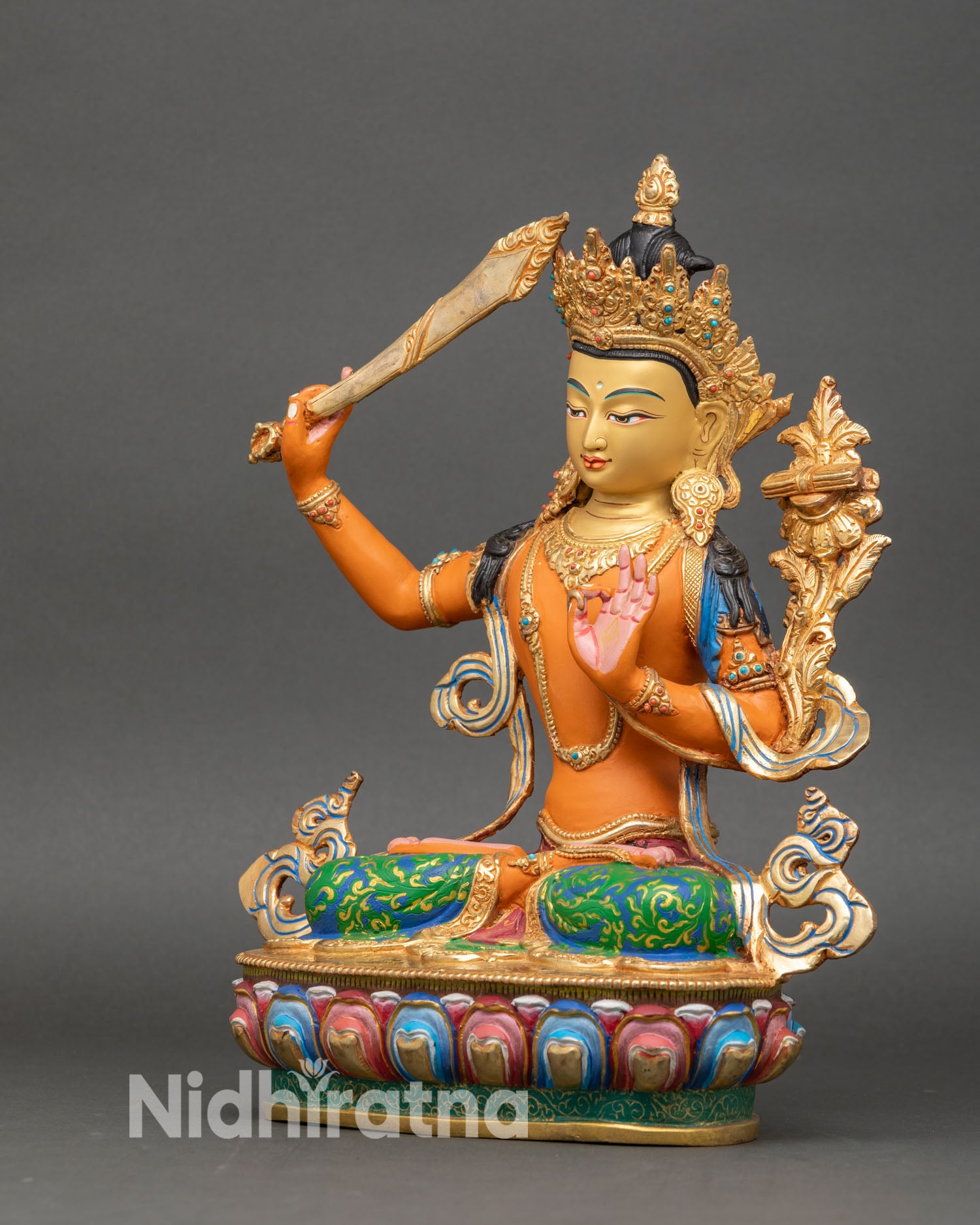 Enlightened Manjushri Statue | Enhance Wisdom and Clarity