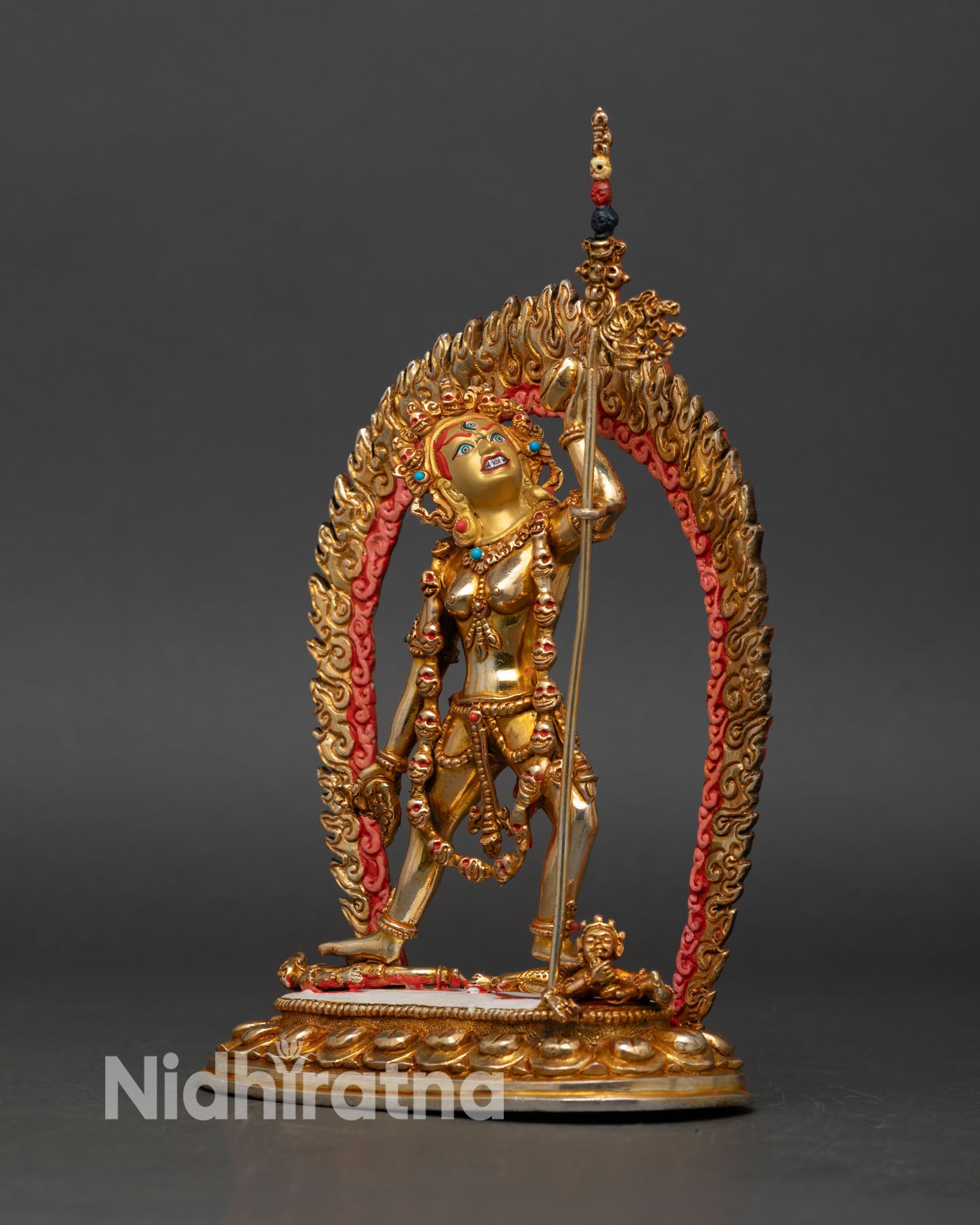 Vajrayogini Statue | 24K Gold Fire-Gilded Himalayan Artwork