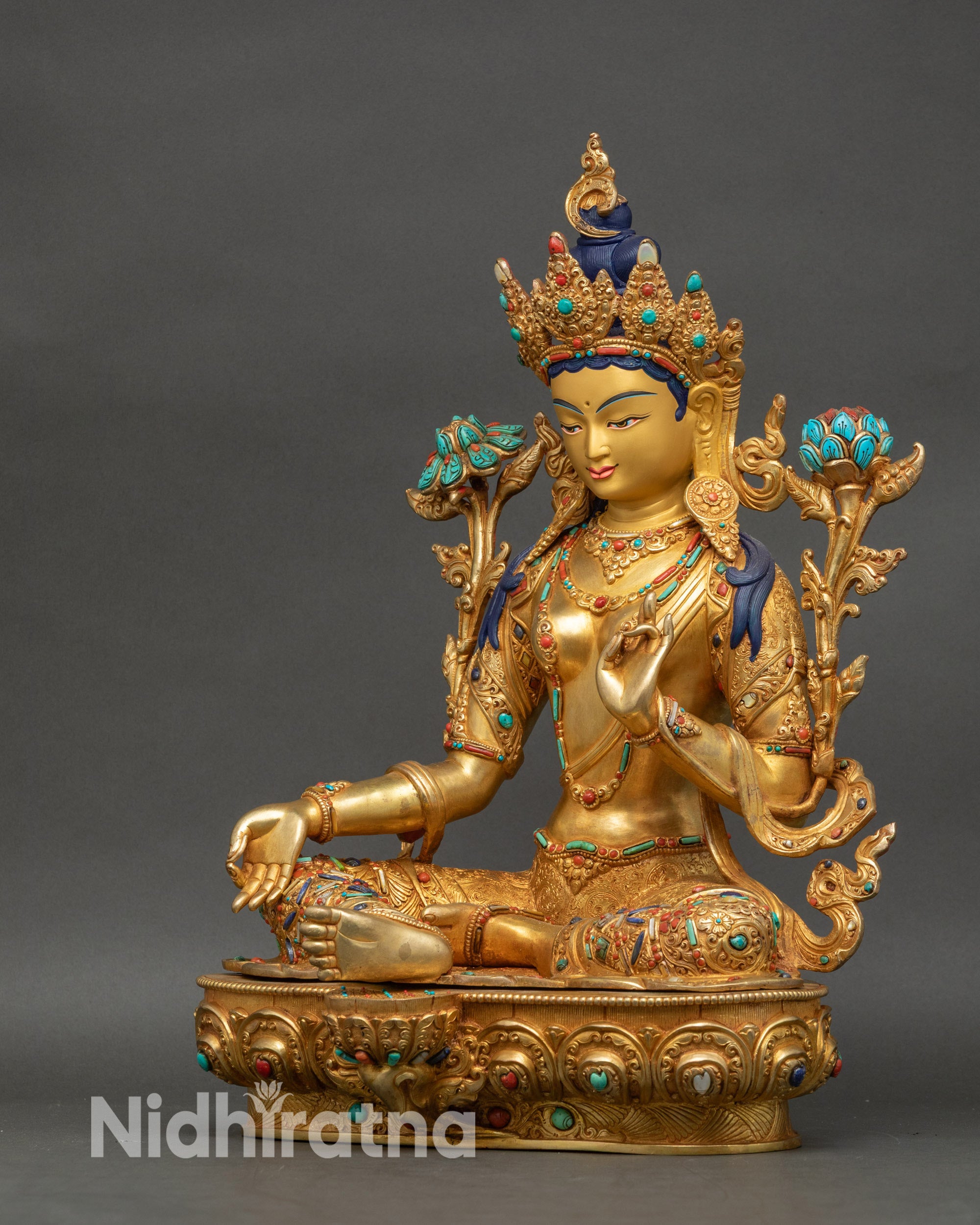 Mother Green Tara Statue- Goddess of Fearlessness and Mercy