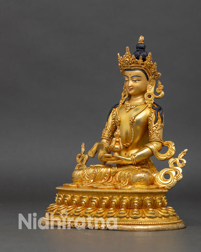 Tibetan Amitayush Statue | Bodhisattva of Longevity