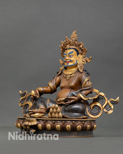 Dzambhala Statue – Authentic Nepalese Wealth Deity Sculpture