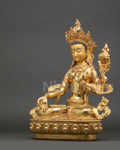 White Tara Sculpture for Meditation and Spiritual Practice
