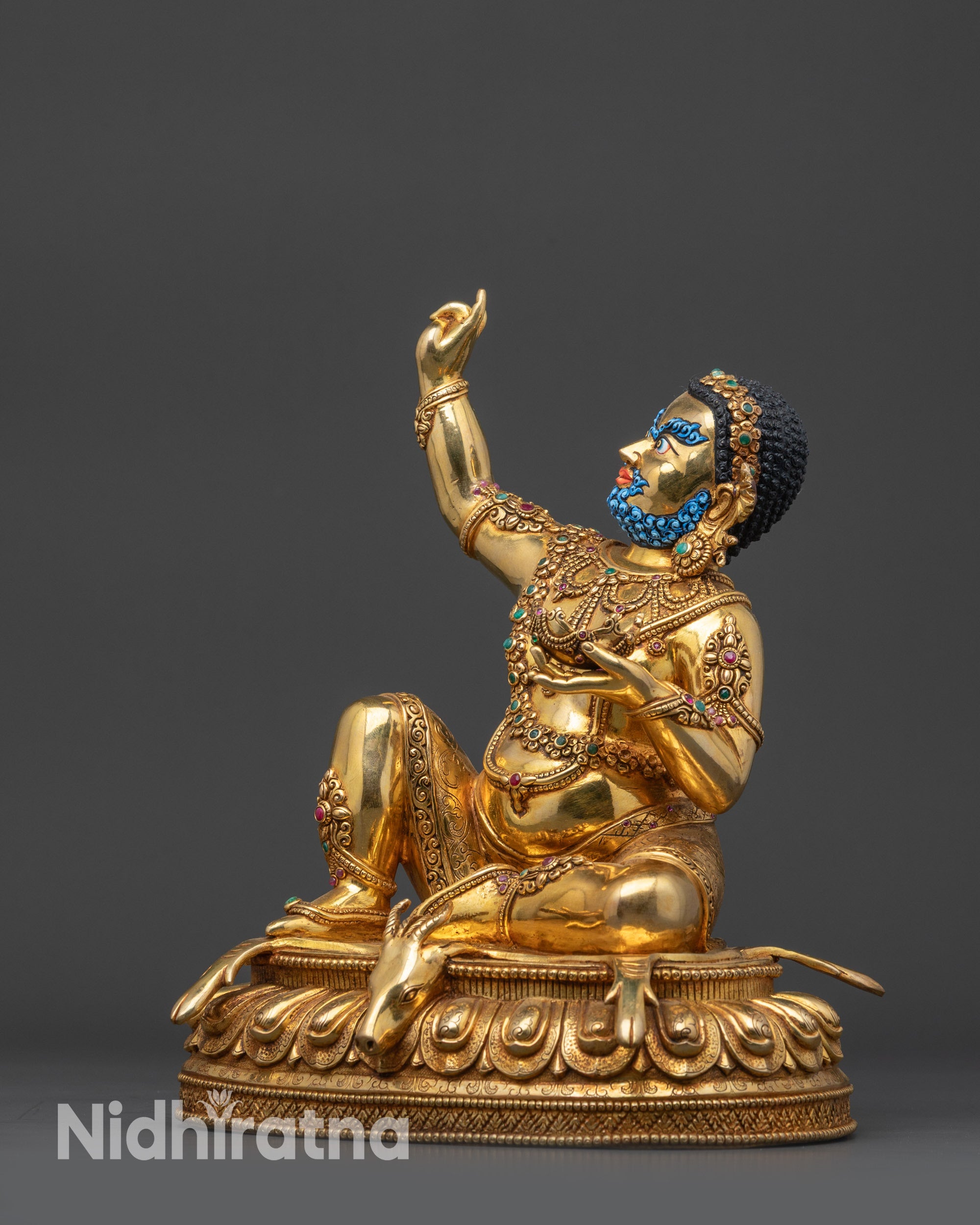 Mahasiddha Virupa Statue | Traditional Himalayan Buddhist Sage Sculpture