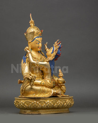Guru Padmasambhava Yab Yum Sculpture | Tibetan Buddhist Icon