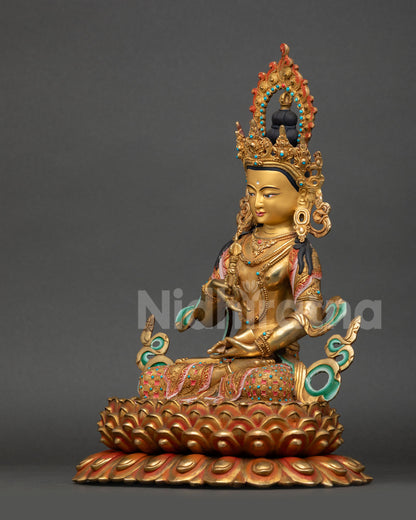Vajrasattva Statue | Tibetan Vajrayana Statue for Purification
