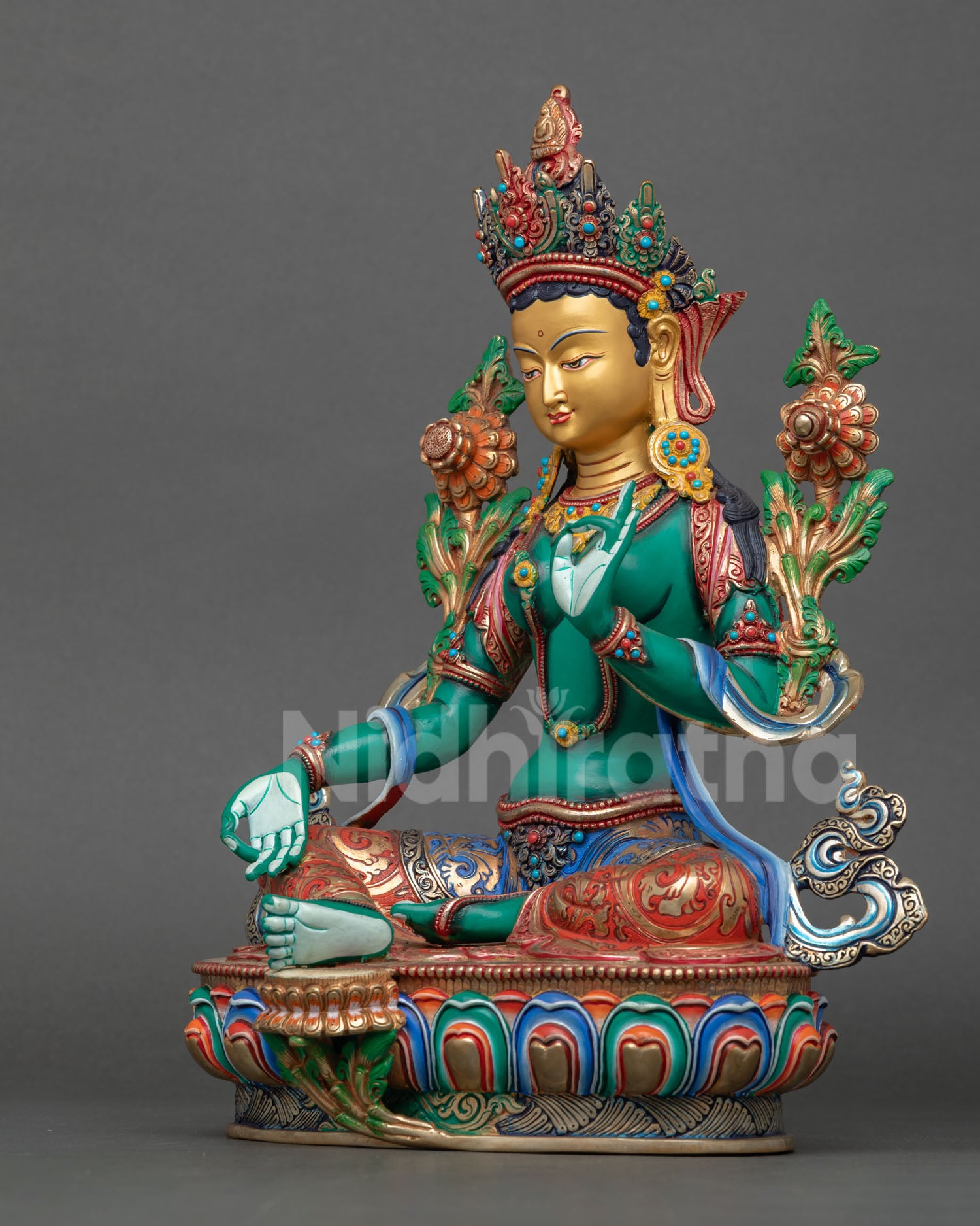 Green Tara Statue