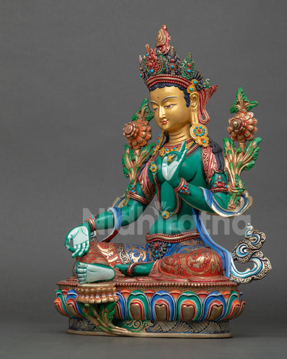 Green Tara Statue