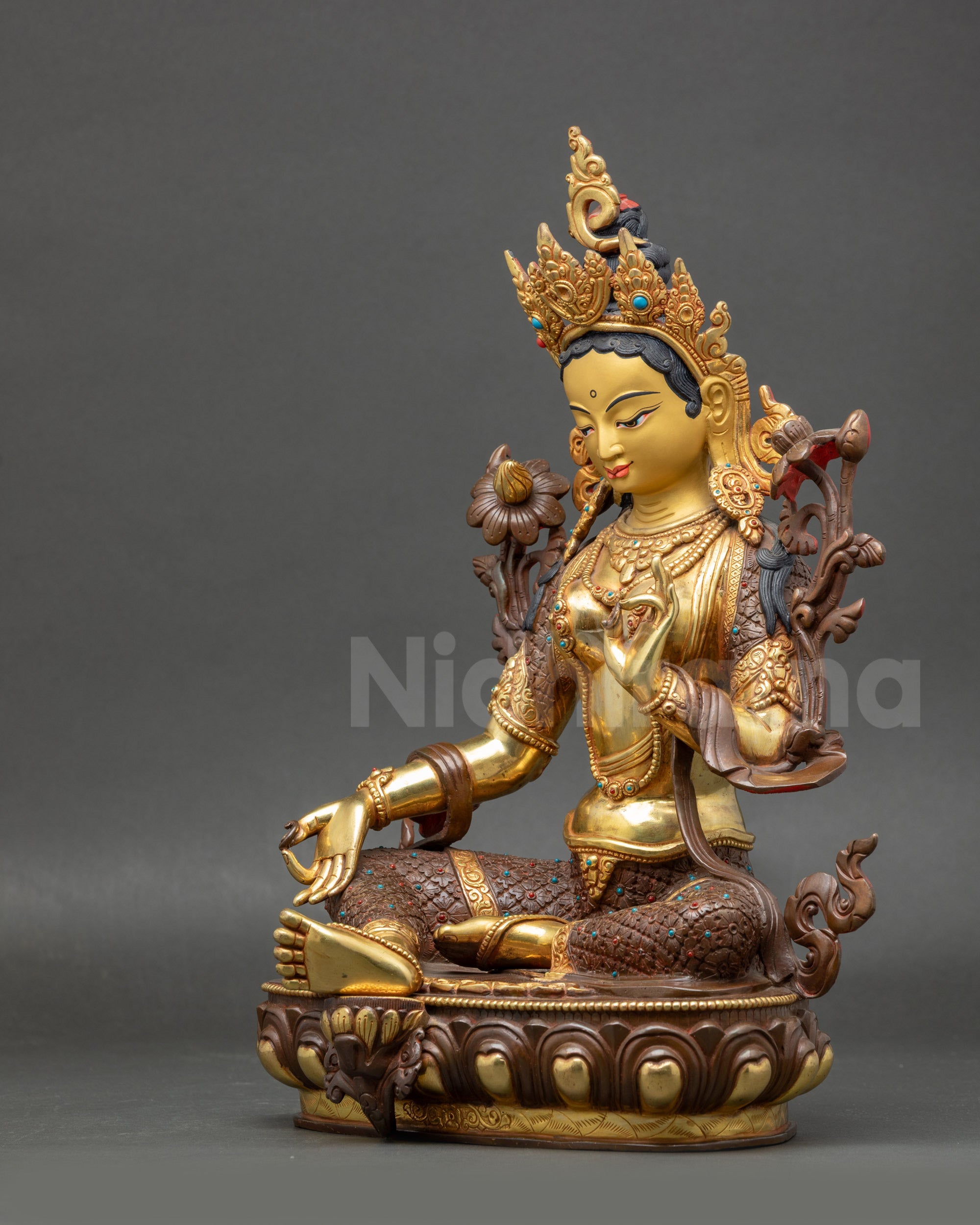 Green Tara Statue