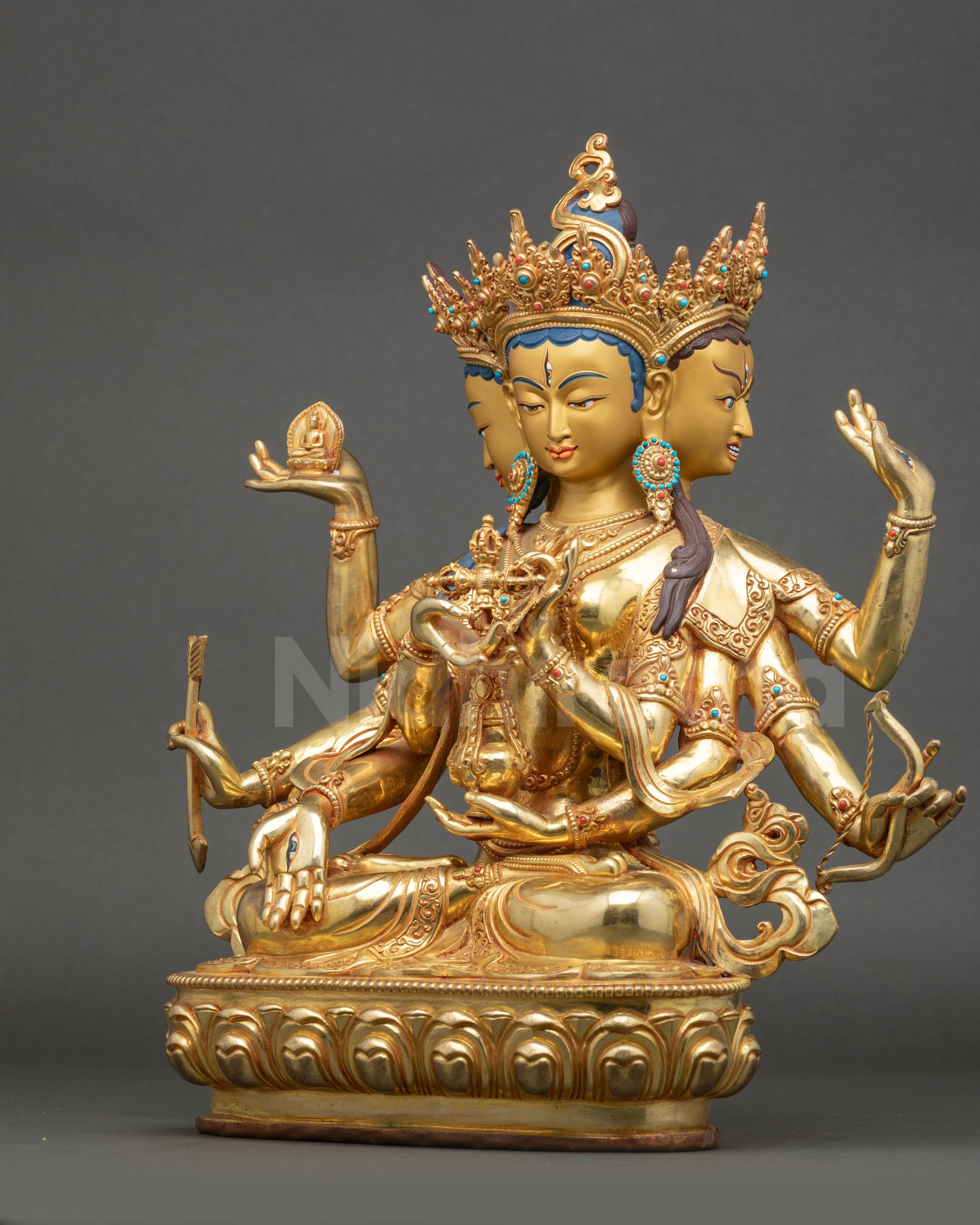 Namgyalma Wisdom Deity Statue | Traditional Himalayan Sculpture