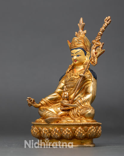 Guru Rinpoche Copper Statue | Spiritual Master of Tibetan Buddhism
