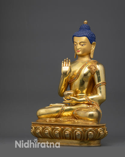 Enlightened Amoghasiddhi Buddha Statue | One of the Five Wisdom Buddhas