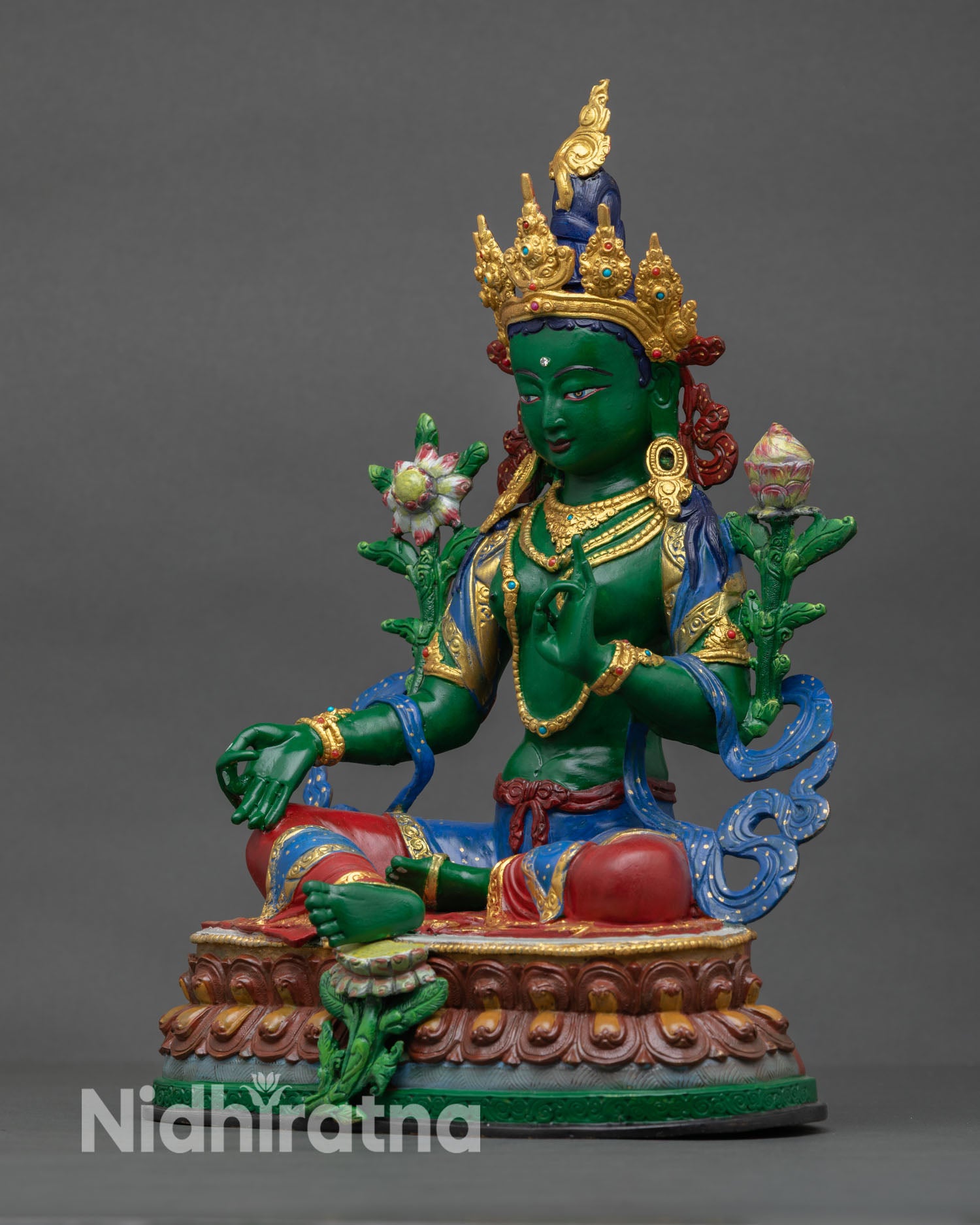 Green Tara Statue |  Goddess of Compassion & Protection