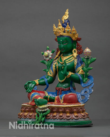 Green Tara Statue |  Goddess of Compassion & Protection
