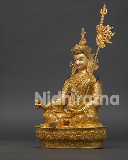 Guru Rinpoche Statue | Buddhist Spiritual Master Artwork