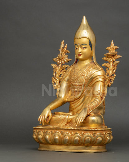 Longchenpa Statue | Lost-Wax Casted Buddhist Master Figurine