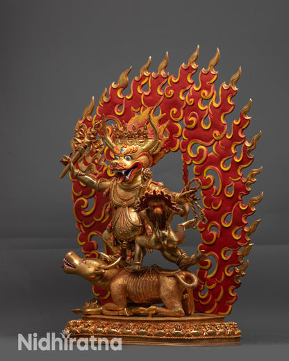 Yamantaka Consort Statue | Wrathful Form of Manjushri