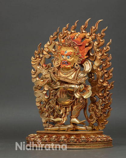Sakya Mahakala Statue for Spiritual Protection