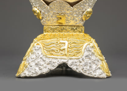 Ritual Kapala Set | Ornate Himalayan Skull Cups for Meditation