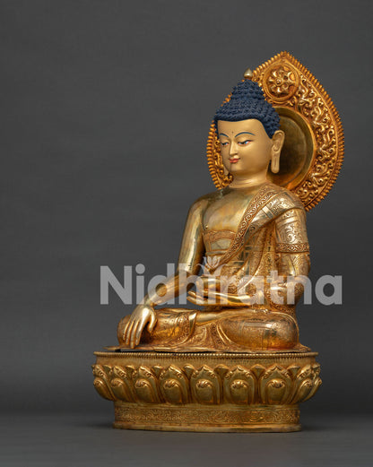 Buddha Shakyamuni Statue | Traditional Lost Wax Copper Art