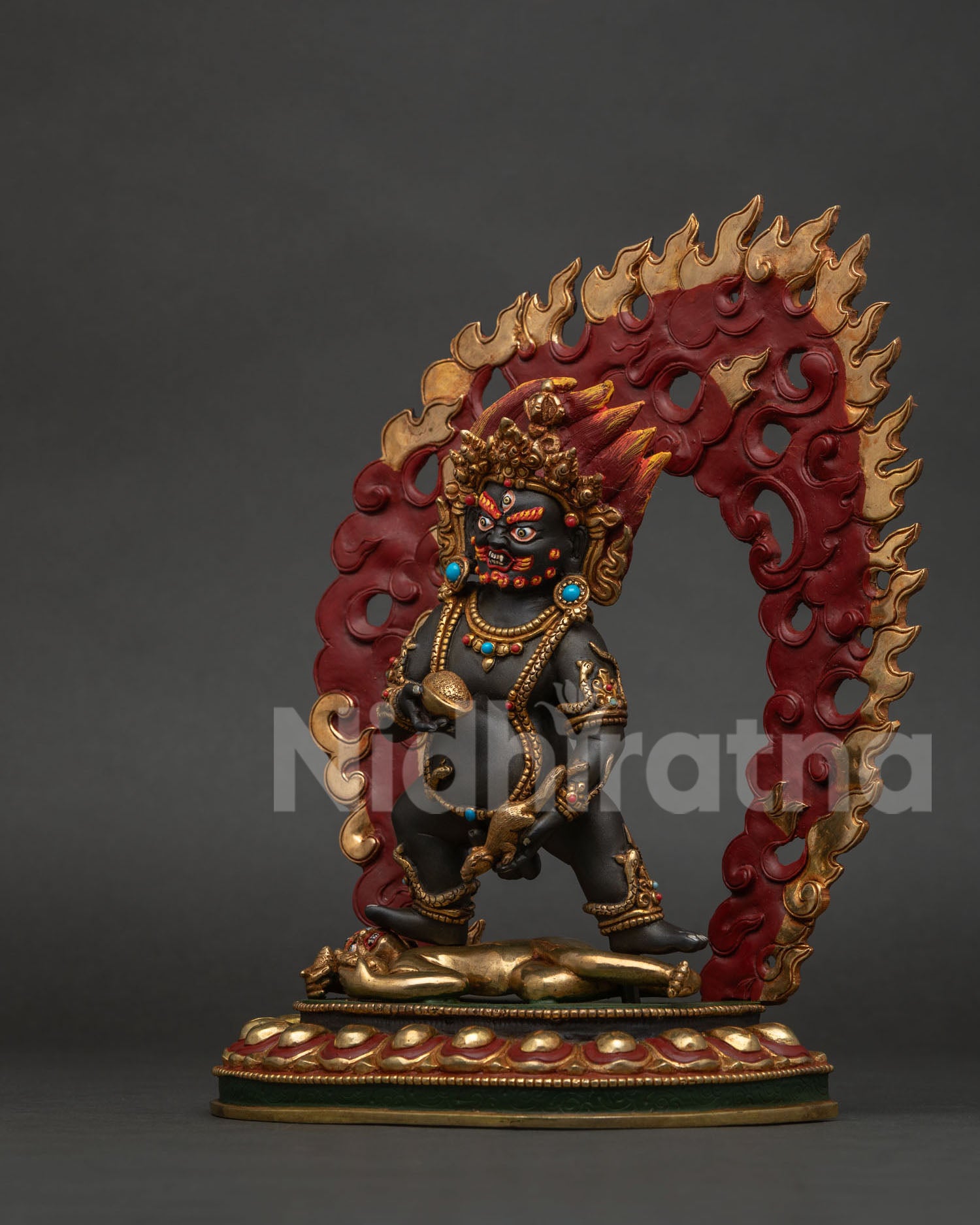 Black Dzambhala Statue