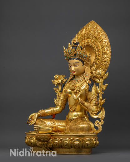 The Compassionate Jetsun Drolma Statue | Handcrafted Tara Figure