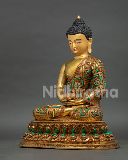 Amitabha Buddha Statue for Meditation Room | Nepalese Art Piece