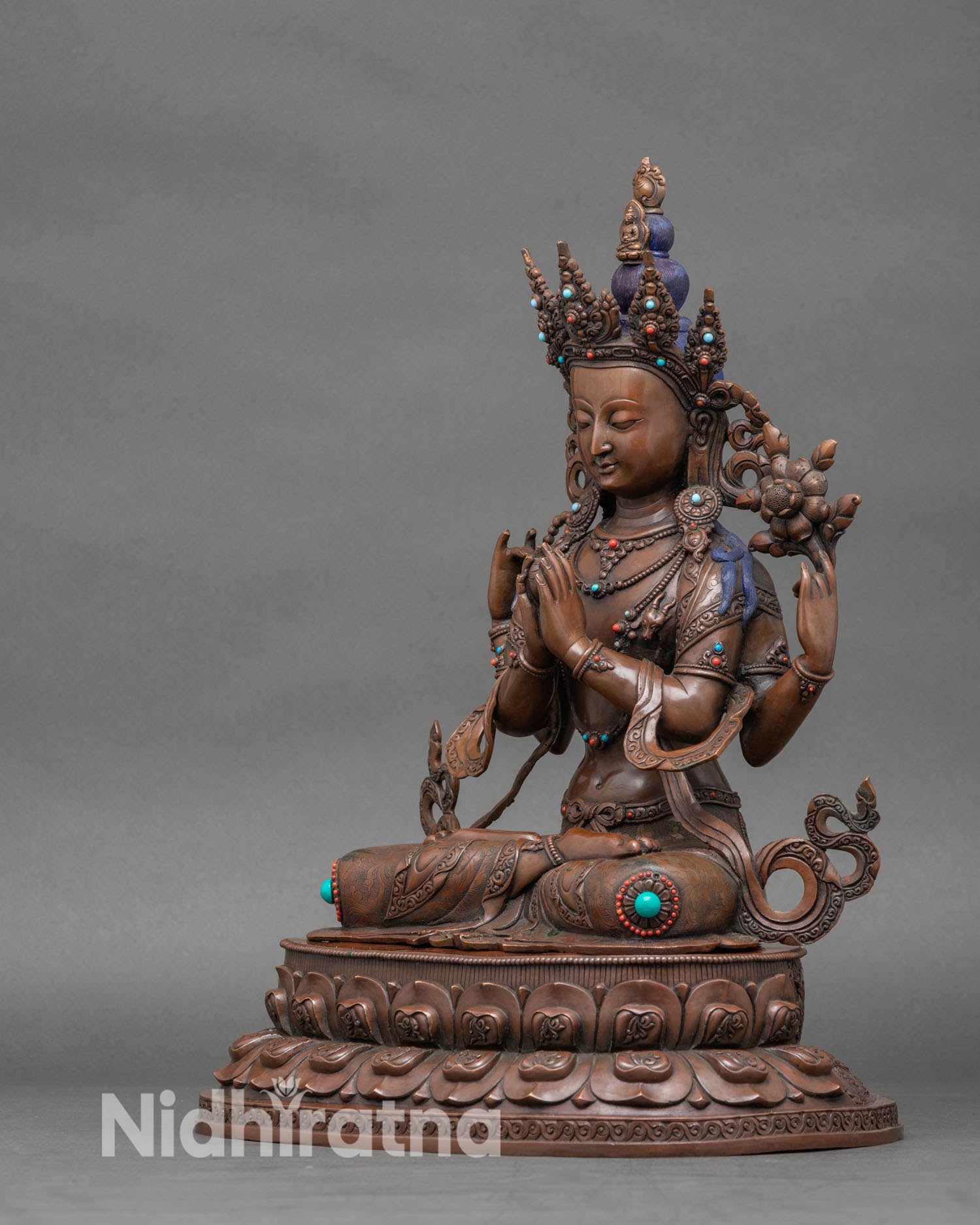 Chenrezig Statue – Handmade Himalayan Compassion Deity